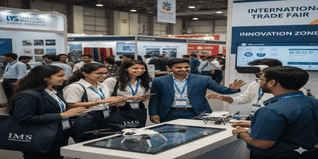 IMS Ghaziabad Students Gain Practical Knowledge at Trade Fair
